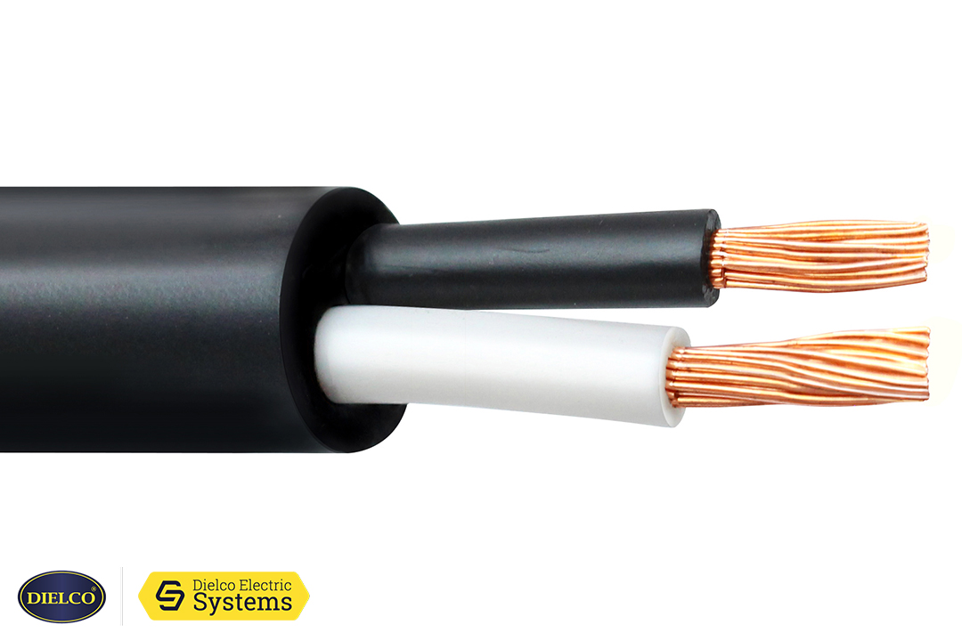 Cable encauchetado 2 x 10